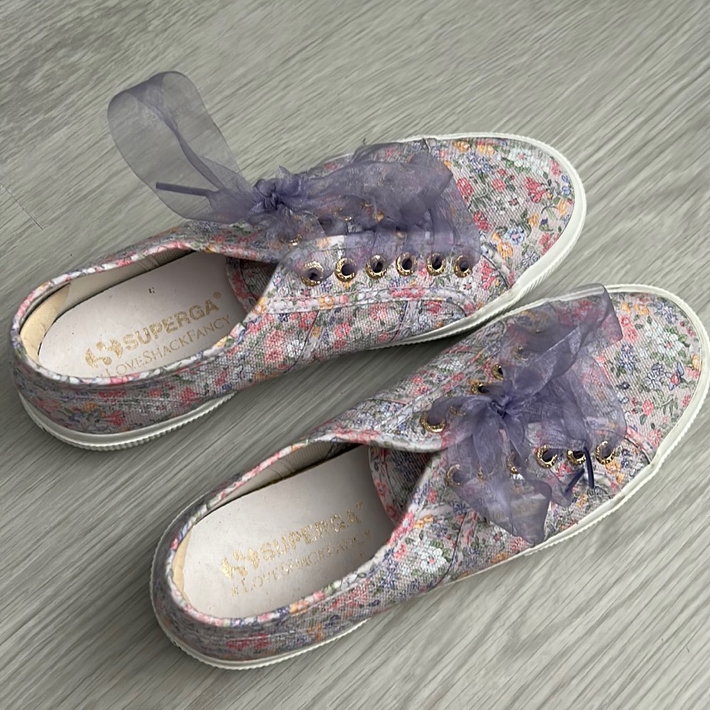 Superga X LoveShackFancy Sneakers, Size 39.5